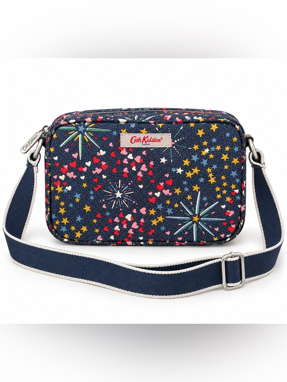 Cath Kidston Fireworks & Hearts Navy Mini Crossbody Camera Bag